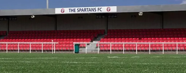 charity football match at Spartans community football stadium