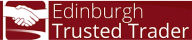 Edinburgh trusted trader logo.