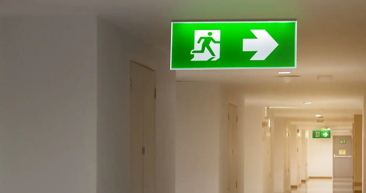 Emergency lights are subject to strict testing standards (including BS 5266).