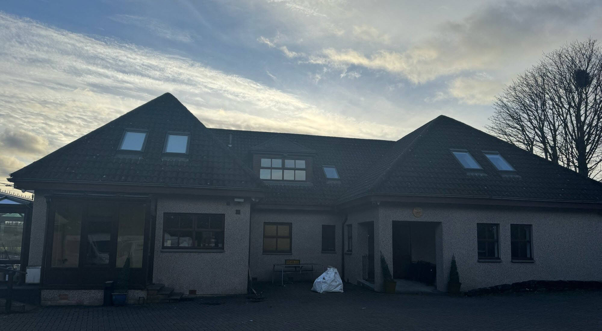 Front view of the Hope House (Steps to Hope refurbishment in Broxburn).