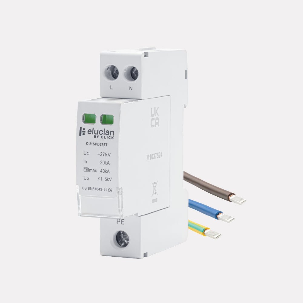 scolmore elucian surge protection device (SPD).