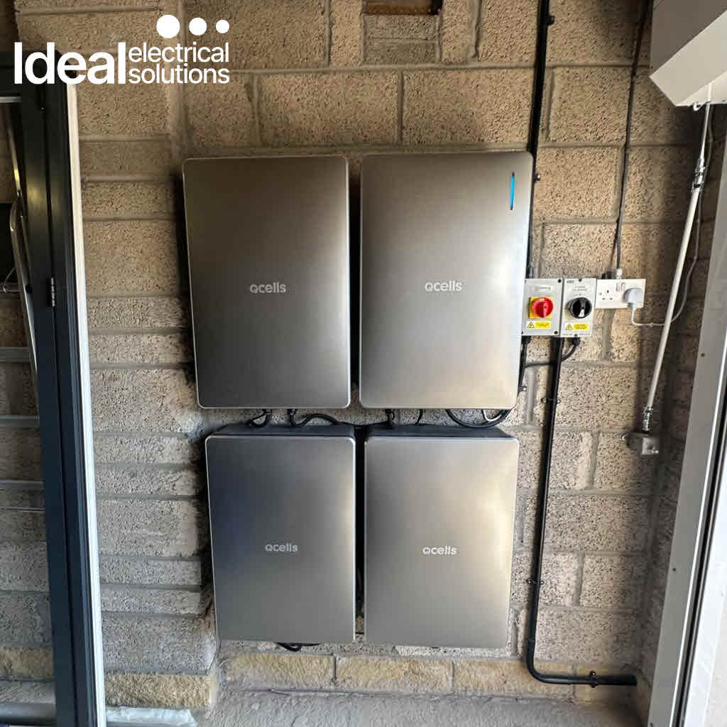 Powerful 13.72 kWh battery storage system installed in this Edinburgh home.