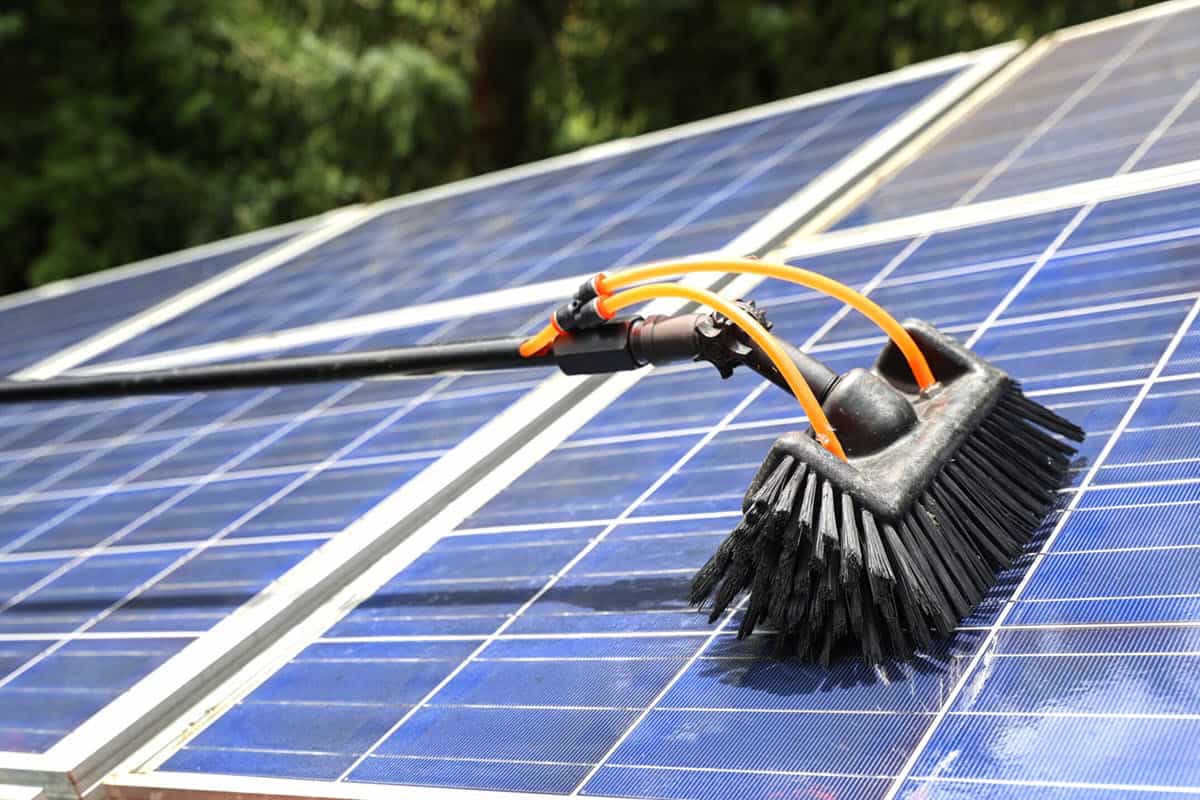 Cleaning your solar panels keeps them operating at high efficiency.