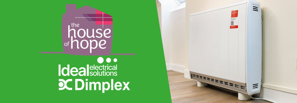 Installing a Dimplex Quantum high retention heating system at The House of Hope.