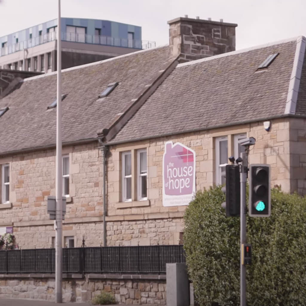 External view of The House of Hope building in Edinburgh.