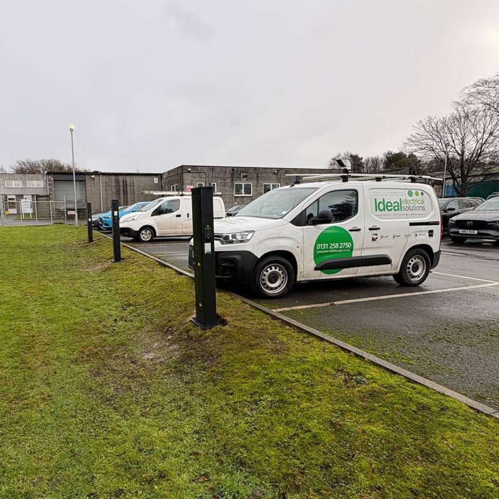 New workplace EV charging points installed, commissioned and ready to charge!