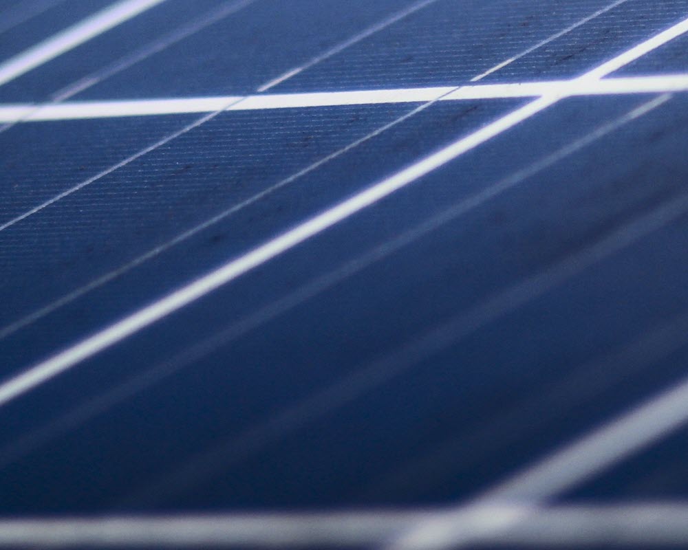 Plug-in solar cells being installed.