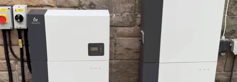 Alpha ESS batteries and Smile G3 inverter installed at this Murrayfield home.